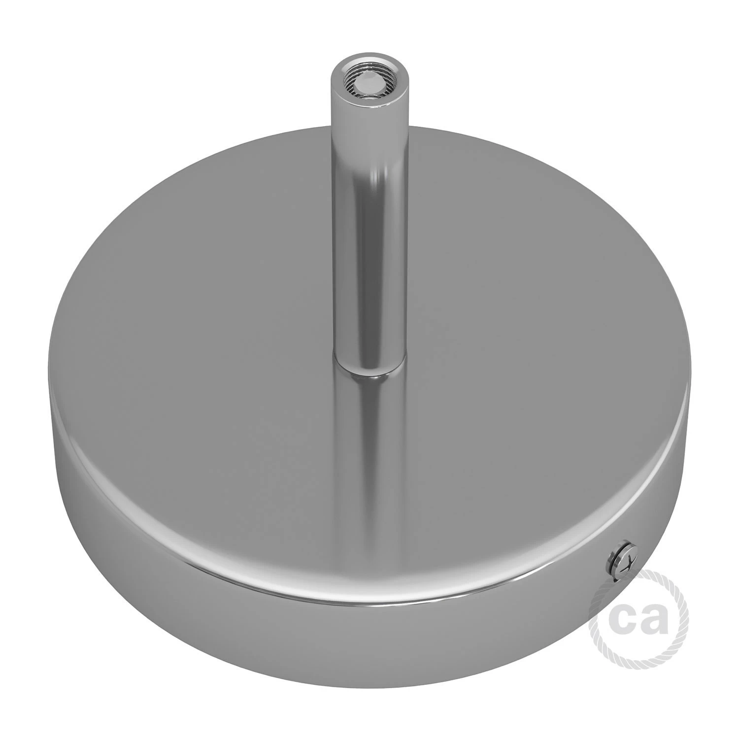 Classic Round Metal Ceiling Canopy Kit - With 2.75" Long Strain Relief