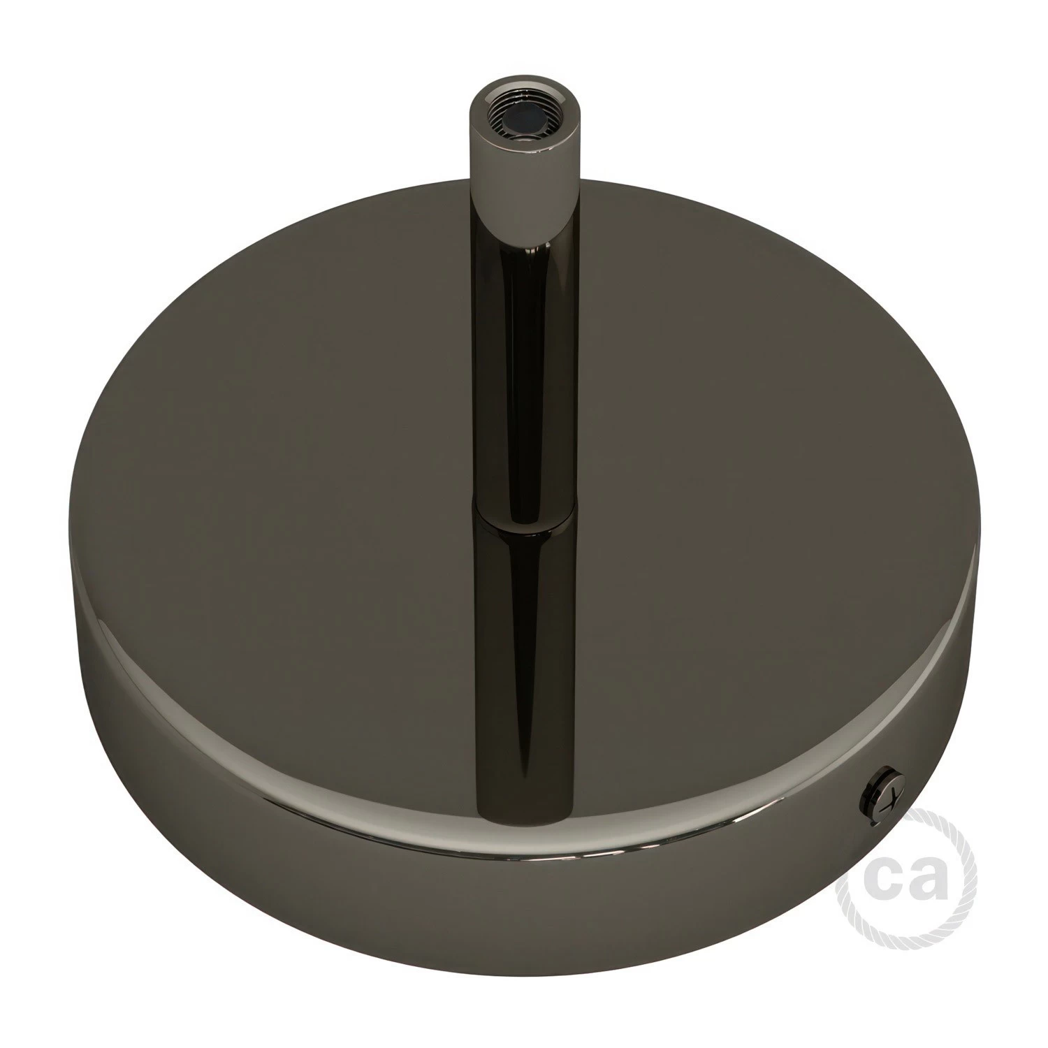 Classic Round Metal Ceiling Canopy Kit - With 2.75" Long Strain Relief