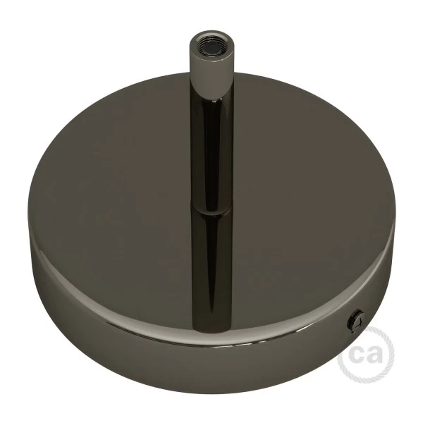 Classic Round Metal Ceiling Canopy Kit - With 2.75" Long Strain Relief