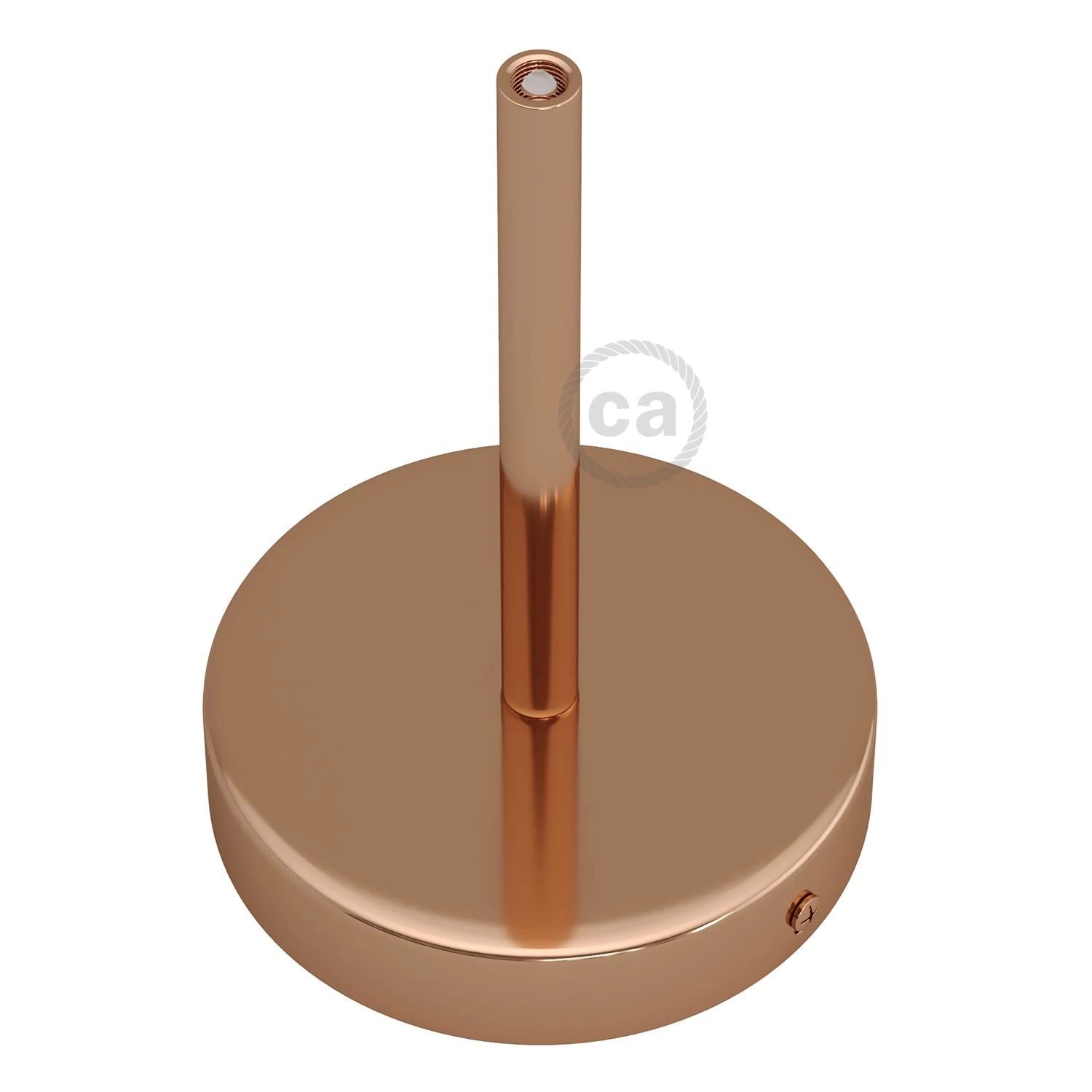 Classic Round Metal Ceiling Canopy Kit - With 5.9" Long Strain Relief