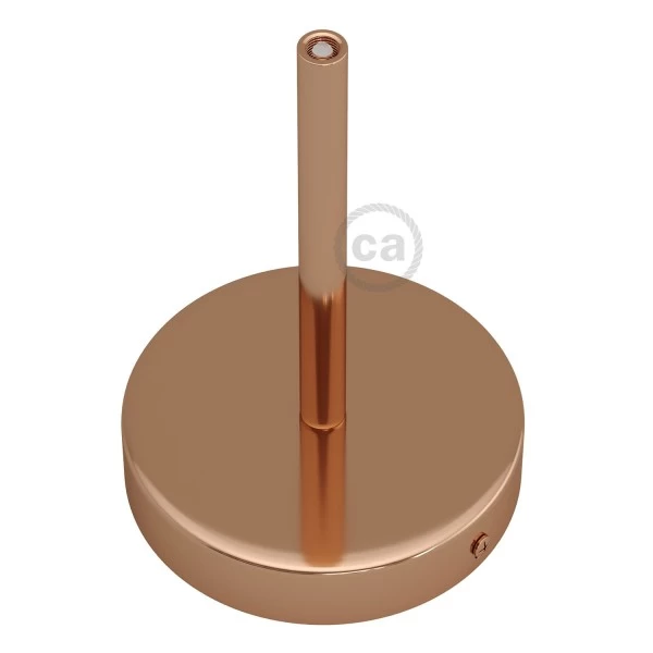 Classic Round Metal Ceiling Canopy Kit - With 5.9" Long Strain Relief