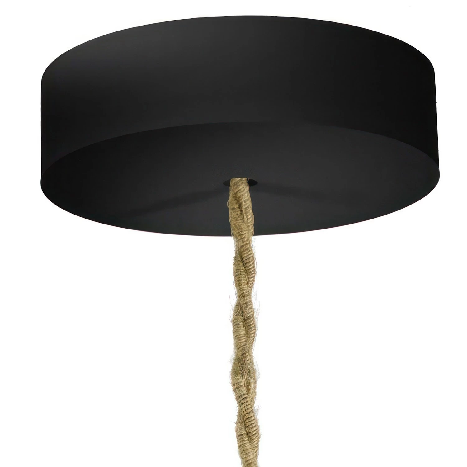 Wooden Ceiling Canopy Kit - for Pendant Light Cable - Black