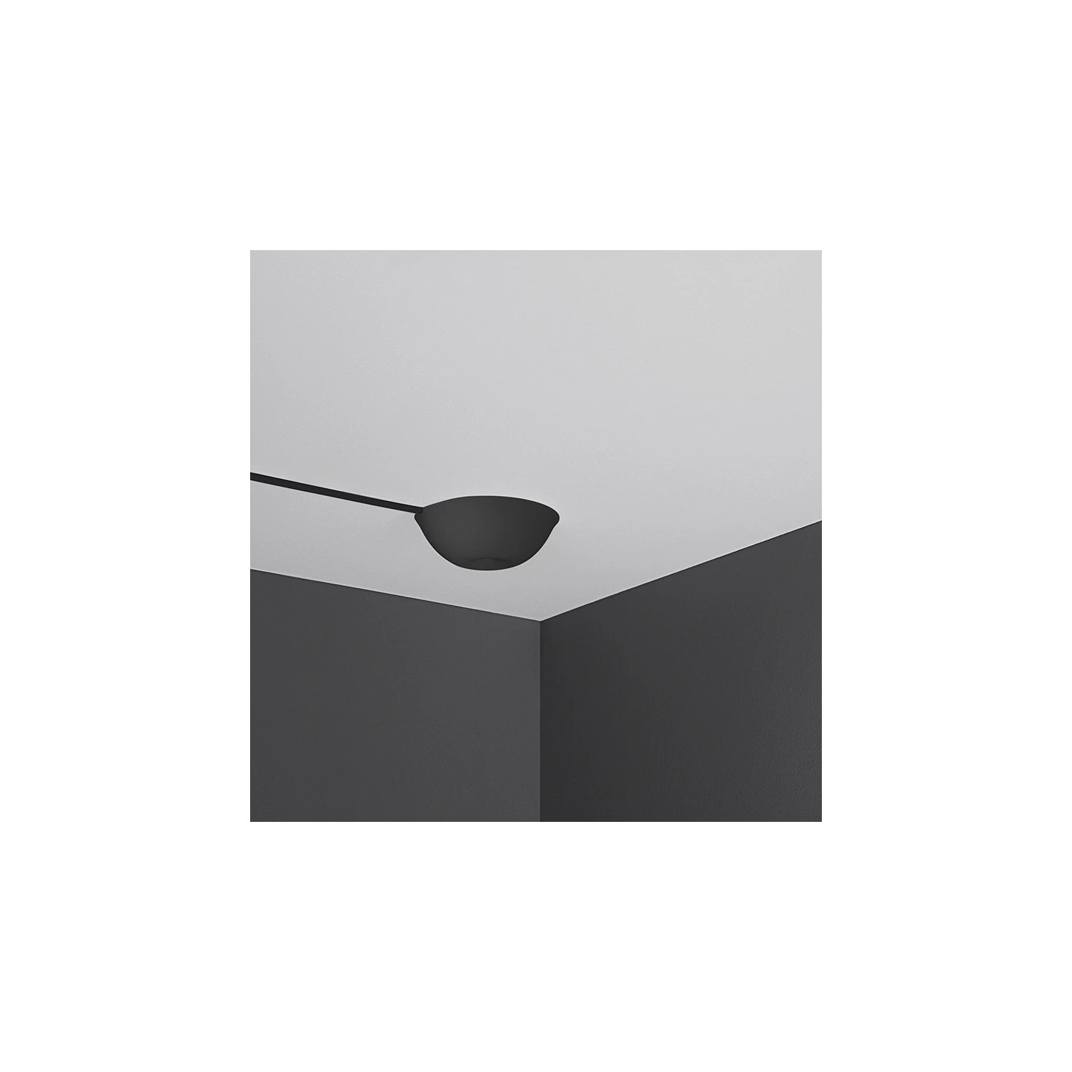 Cable Cup® Hide silicone ceiling rose kit - Black