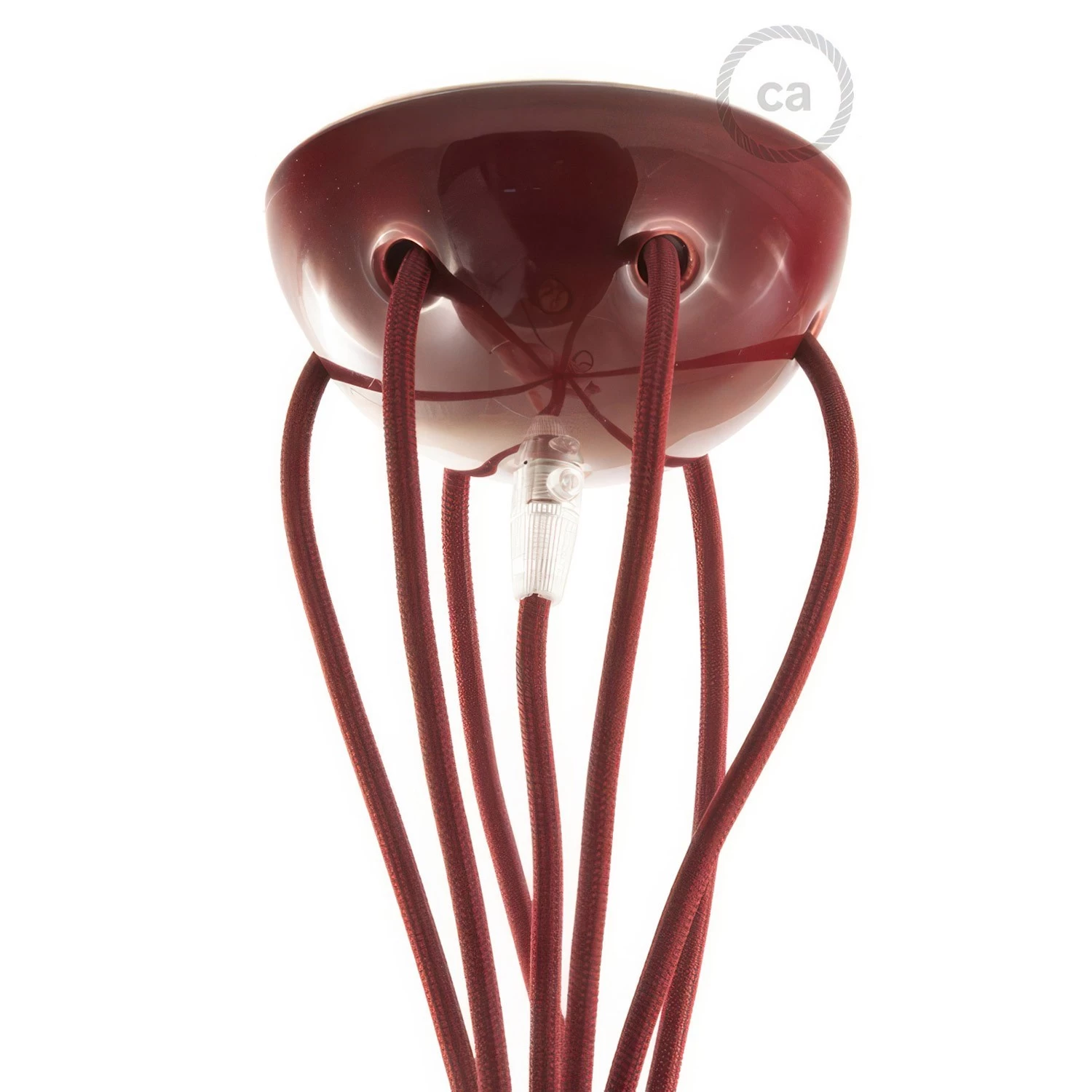Ceramic 7-hole ceiling canopy kit - Burgundy