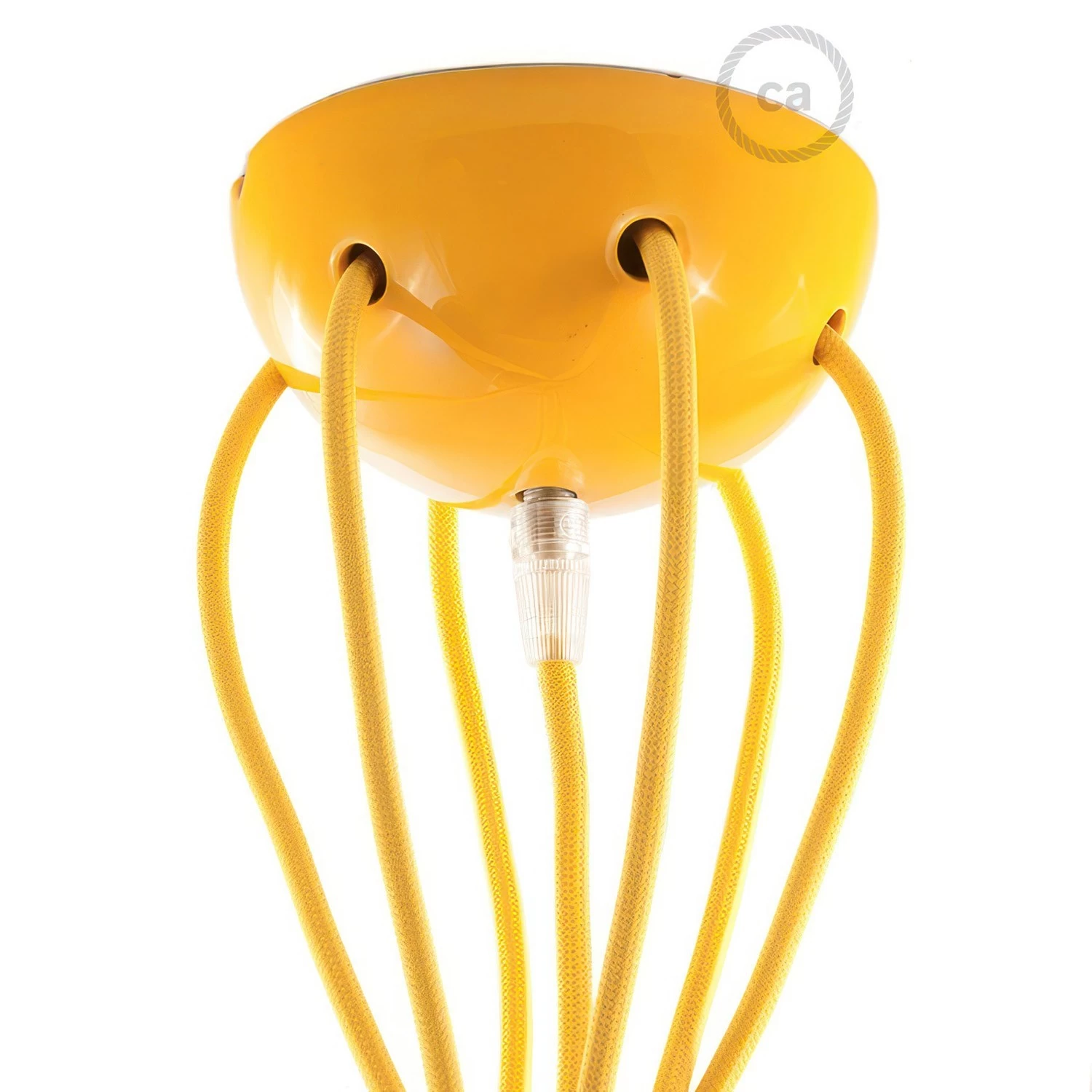 Ceramic 7-hole ceiling canopy kit - Yellow