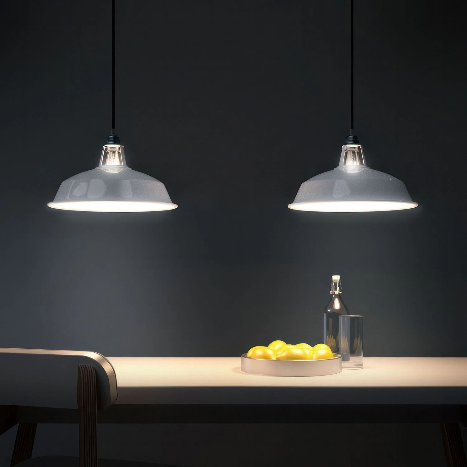 Harbour Metal Pendant Lamp Shade | Enamel Finish | 14.96 Inches