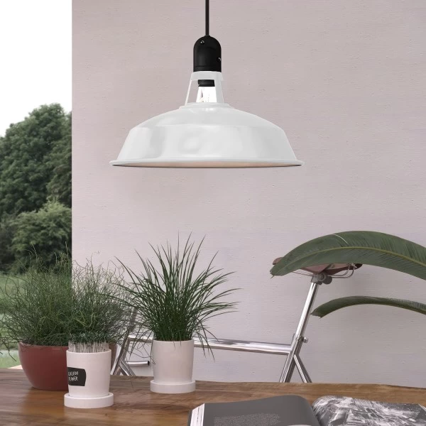 Harbour Metal Pendant Lamp Shade | Enamel Finish | 14.96 Inches