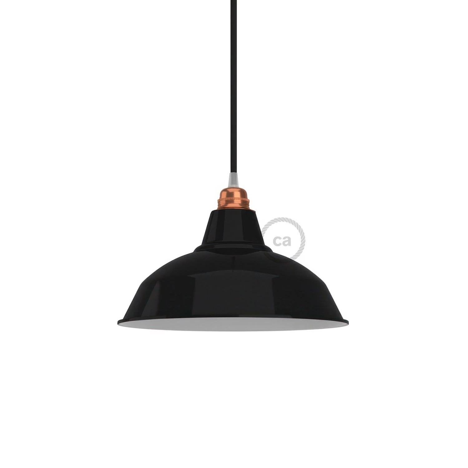 Bistrot Metal Lamp Shade | 11.81 Inches Diameter | E26 Socket - Black