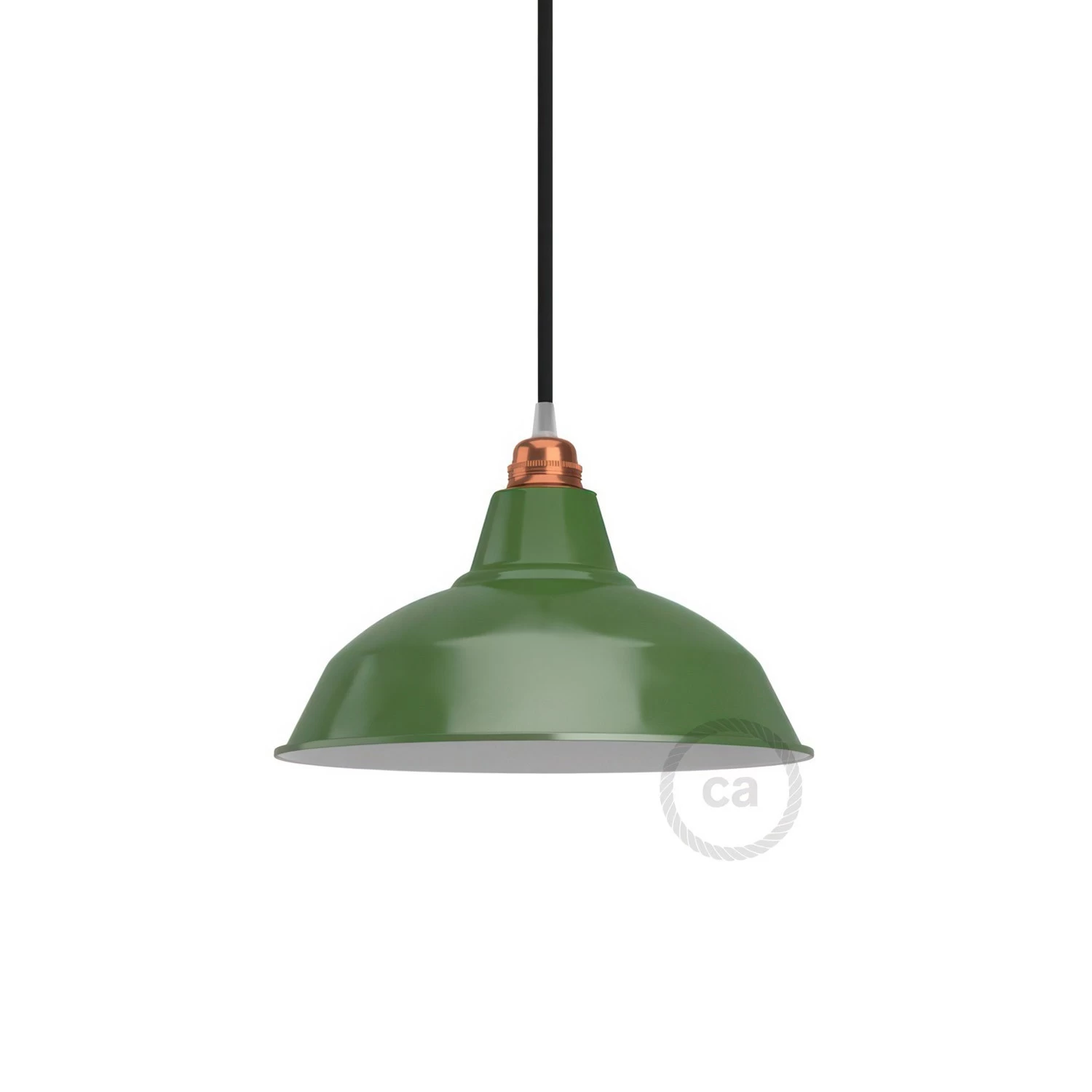 Bistrot Metal Lamp Shade | 11.81 Inches Diameter | E26 Socket - Green