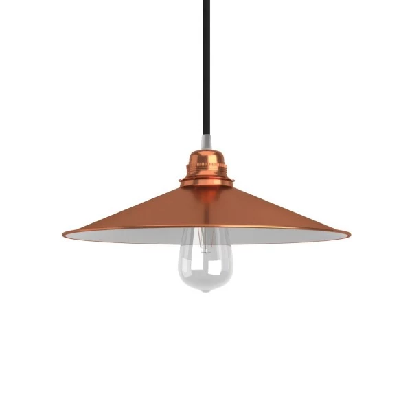 Swing Metal Lamp Shade with Polished Finish & E26 Socket