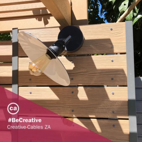 Swing Metal Lamp Shade with Polished Finish & E26 Socket