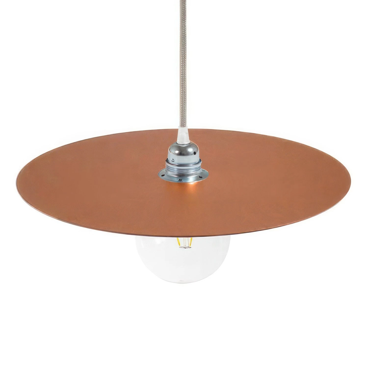 Ellepì Oversized Iron Pendant Shade | 15.75 Inches Diameter | Made in Italy - Copper