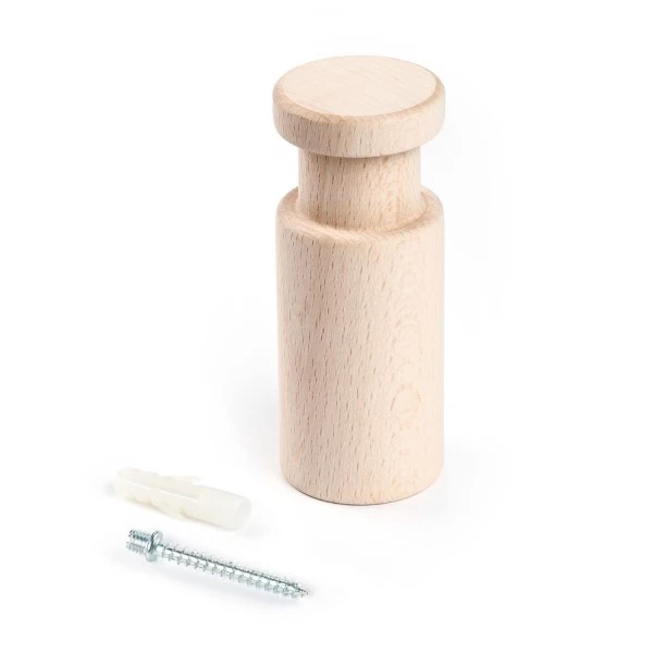 Rolé, wooden cable clip, fabric cable wall fixture