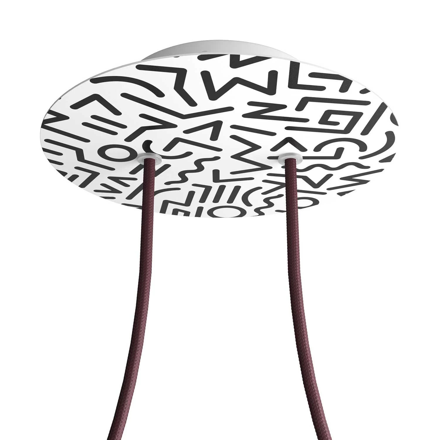 2 Holes - LARGE Round Ceiling Canopy Kit - Rose One System - PROMO - Street Art