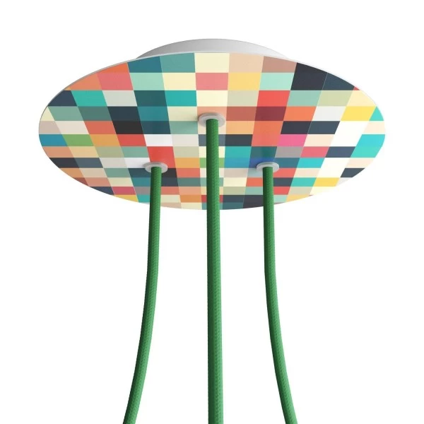 3 Holes - LARGE Round Ceiling Canopy Kit - Rose One System - PROMO