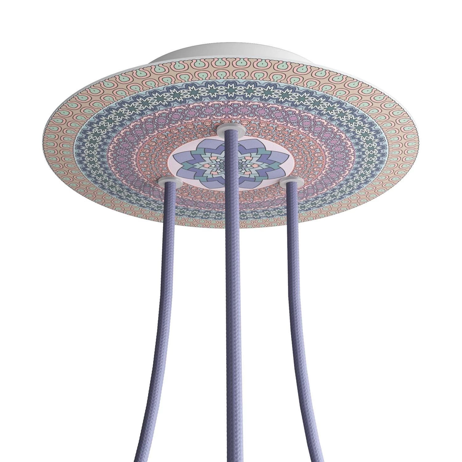 3 Holes - LARGE Round Ceiling Canopy Kit - Rose One System - PROMO - Mandala Varanasi