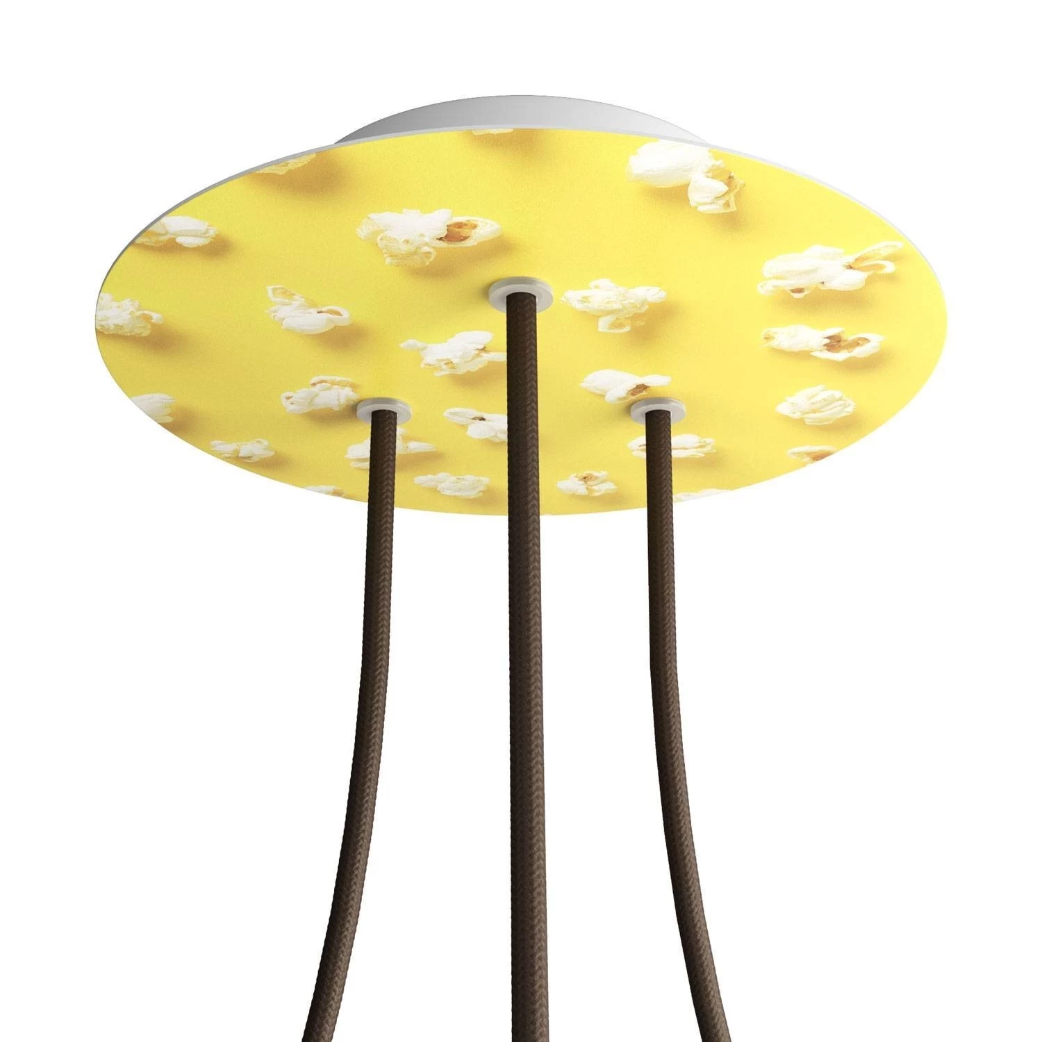 3 Holes - LARGE Round Ceiling Canopy Kit - Rose One System - PROMO - Pop-Corn