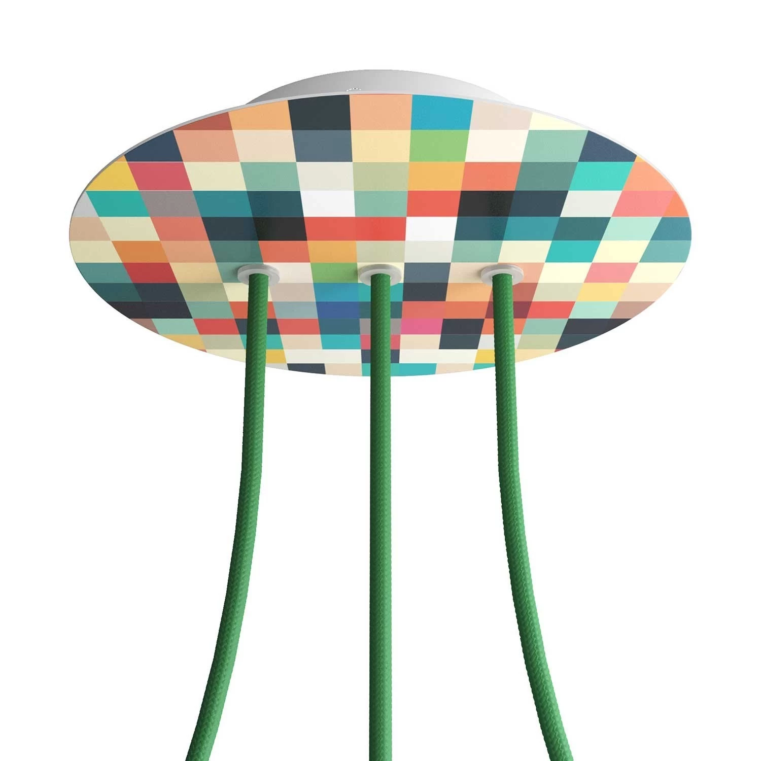 3 In-line Holes - LARGE Round Ceiling Canopy Kit - Rose One System - PROMO - Palette