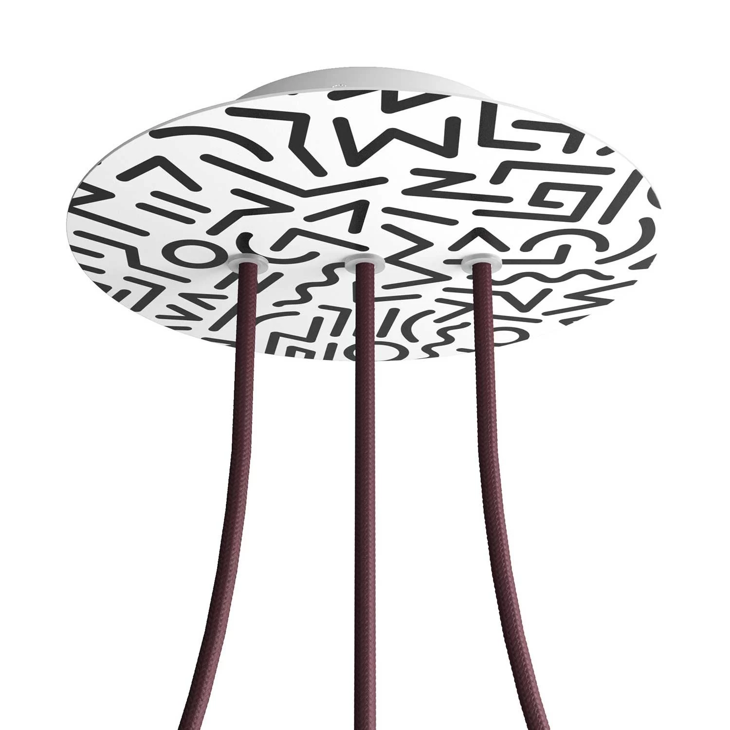 3 In-line Holes - LARGE Round Ceiling Canopy Kit - Rose One System - PROMO - Street Art