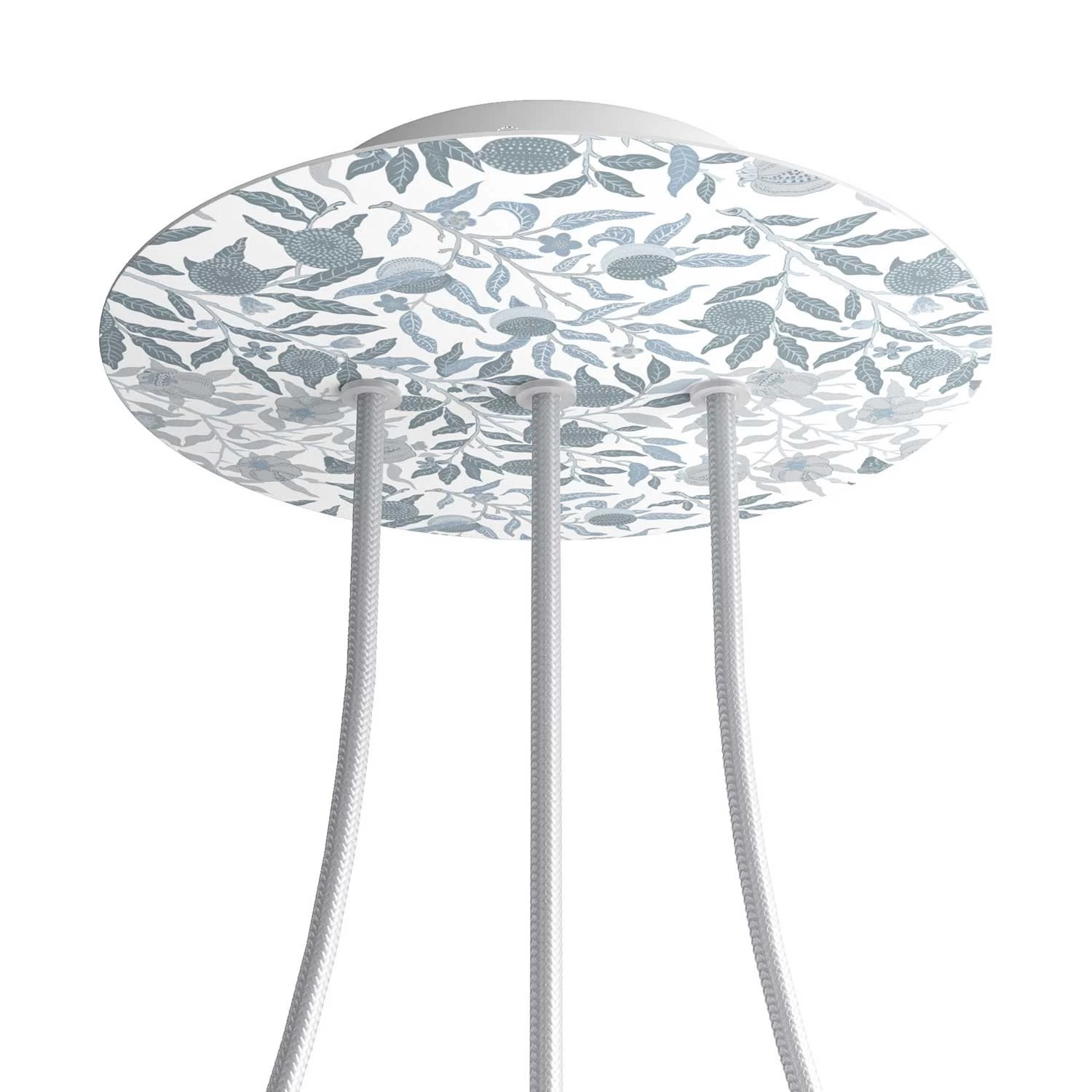 3 In-line Holes - LARGE Round Ceiling Canopy Kit - Rose One System - PROMO - Blossom