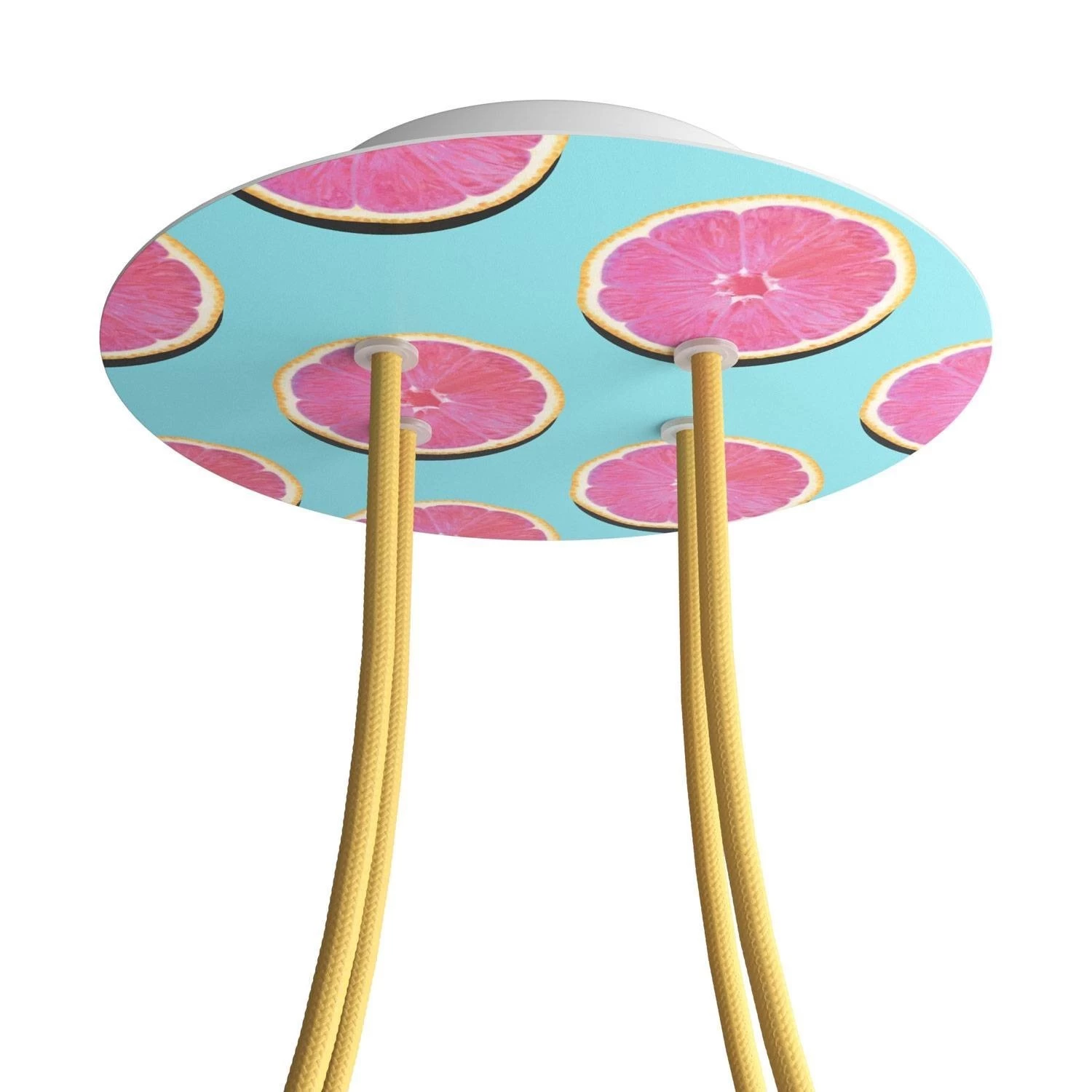 4 Holes - LARGE Round Ceiling Canopy Kit - Rose One System - PROMO - Orange