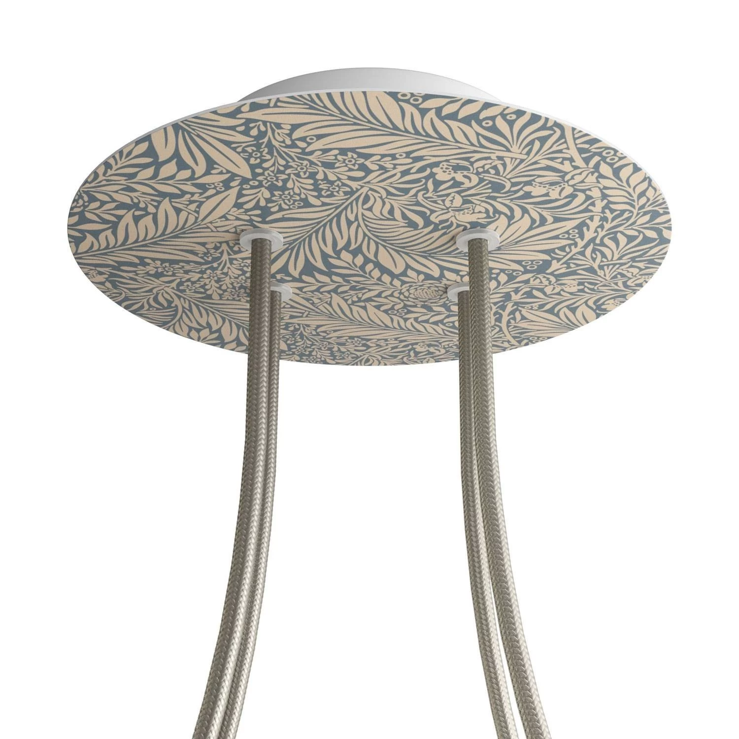 4 Holes - LARGE Round Ceiling Canopy Kit - Rose One System - PROMO - Damasco