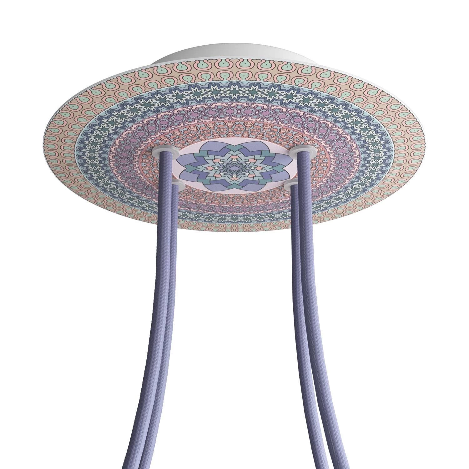 4 Holes - LARGE Round Ceiling Canopy Kit - Rose One System - PROMO - Mandala Varanasi