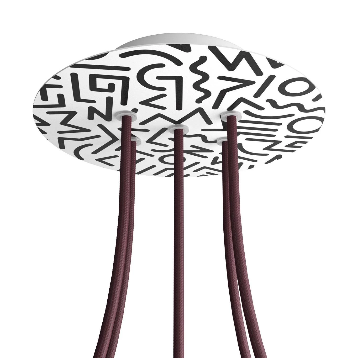 5 Holes - LARGE Round Ceiling Canopy Kit - Rose One System - PROMO - Street Art