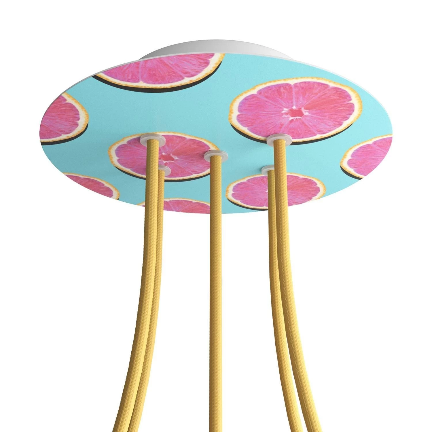 5 Holes - LARGE Round Ceiling Canopy Kit - Rose One System - PROMO - Orange