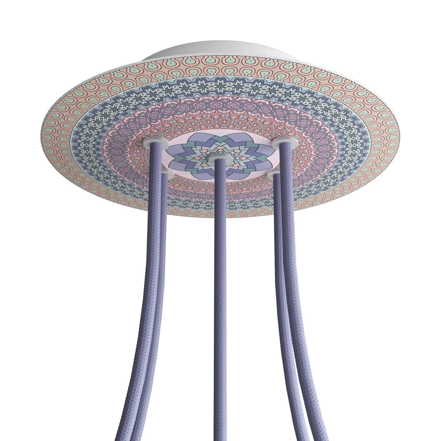 5 Holes - LARGE Round Ceiling Canopy Kit - Rose One System - PROMO - Mandala Varanasi