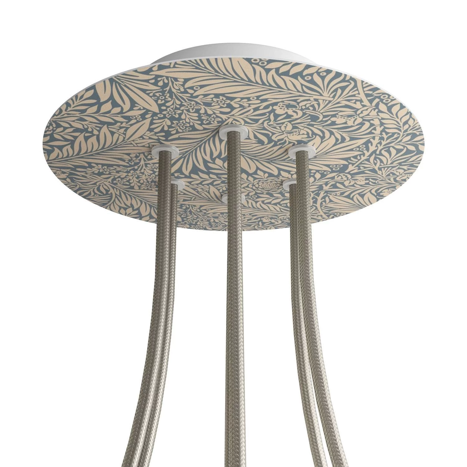 6 Holes - LARGE Round Ceiling Canopy Kit - Rose One System - PROMO - Damasco