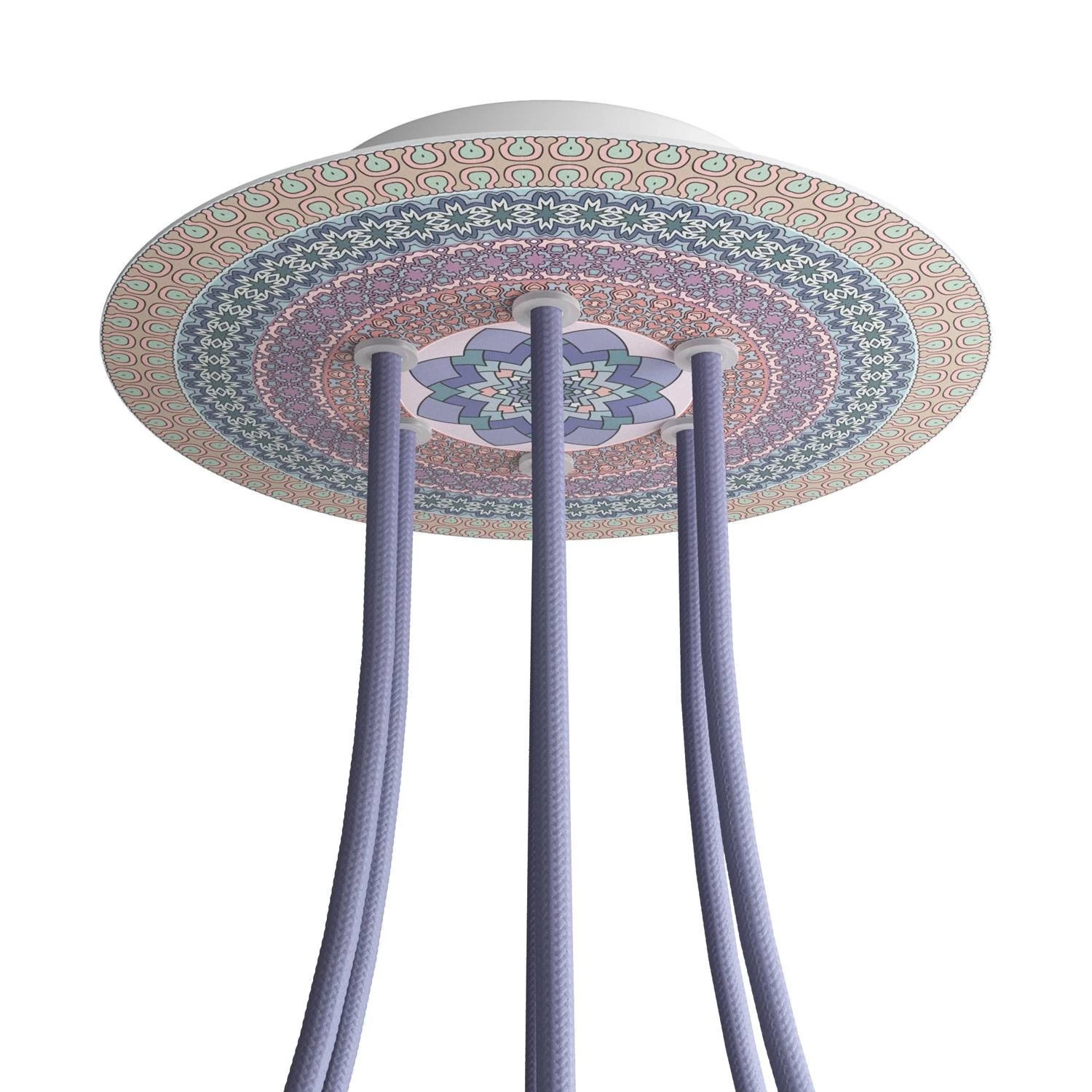 6 Holes - LARGE Round Ceiling Canopy Kit - Rose One System - PROMO - Mandala Varanasi