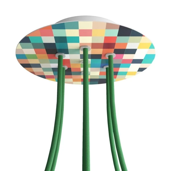 7 Holes - LARGE Round Ceiling Canopy Kit - Rose One System - PROMO