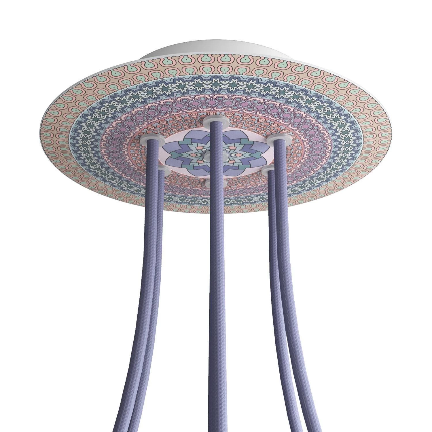 7 Holes - LARGE Round Ceiling Canopy Kit - Rose One System - PROMO - Mandala Varanasi