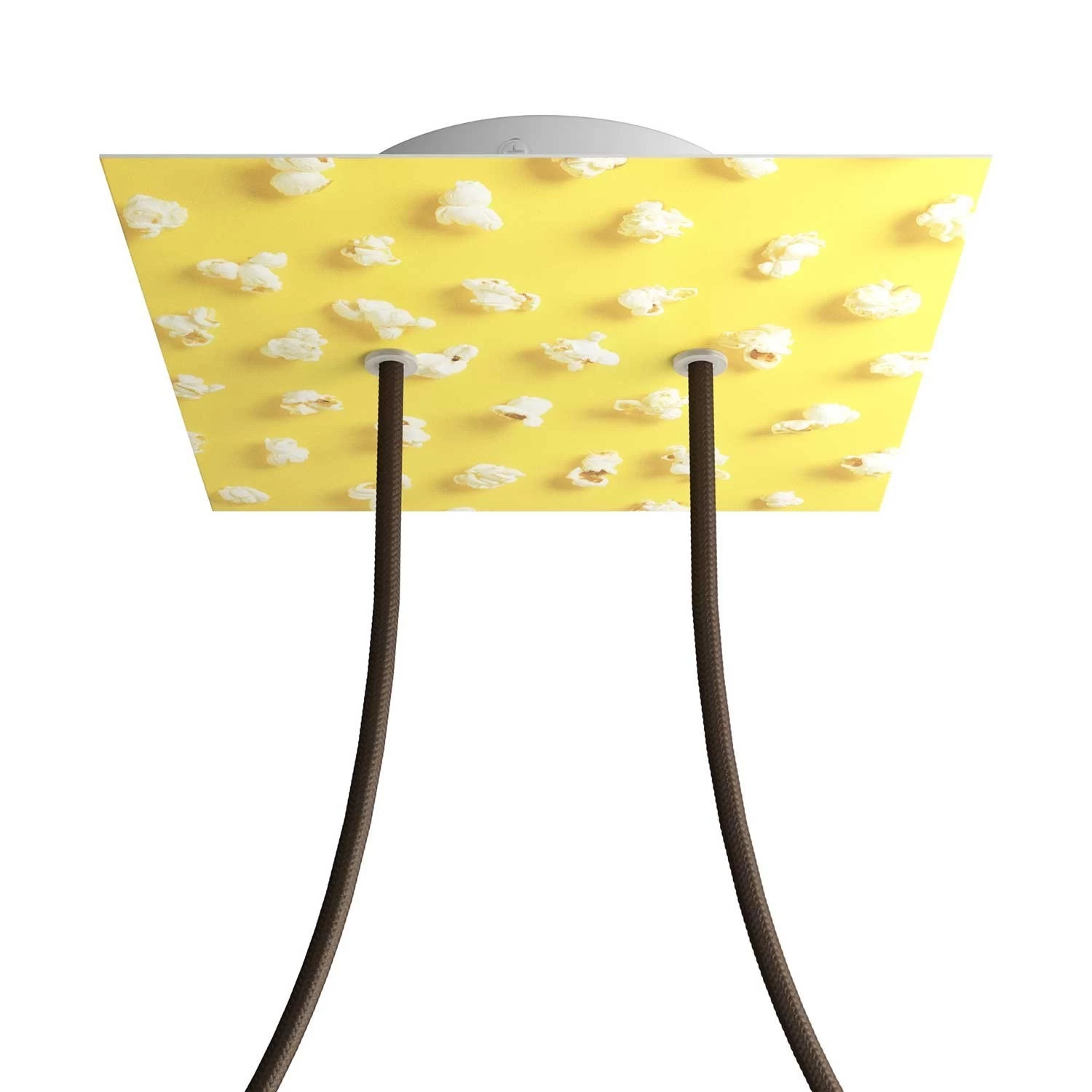 2 Holes - LARGE Square Ceiling Canopy Kit - Rose One System - PROMO - Pop-Corn