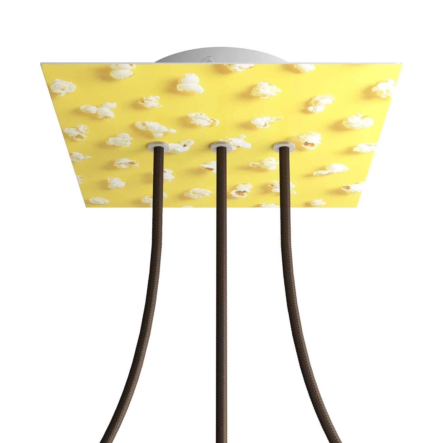 3 In-line Holes - LARGE Square Ceiling Canopy Kit - Rose One System - PROMO - Pop-Corn