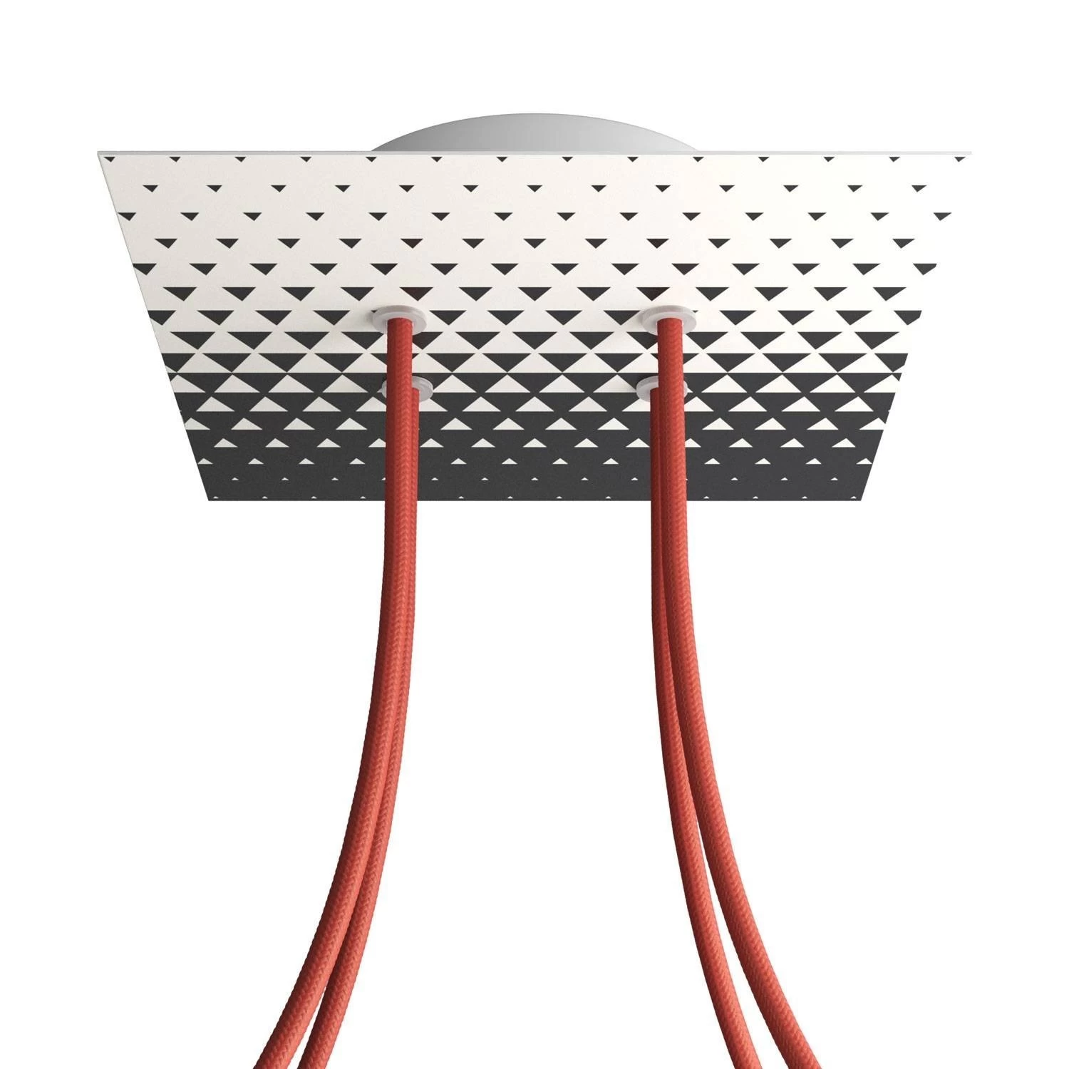 4 Holes - LARGE Square Ceiling Canopy Kit - Rose One System - PROMO - Triangle