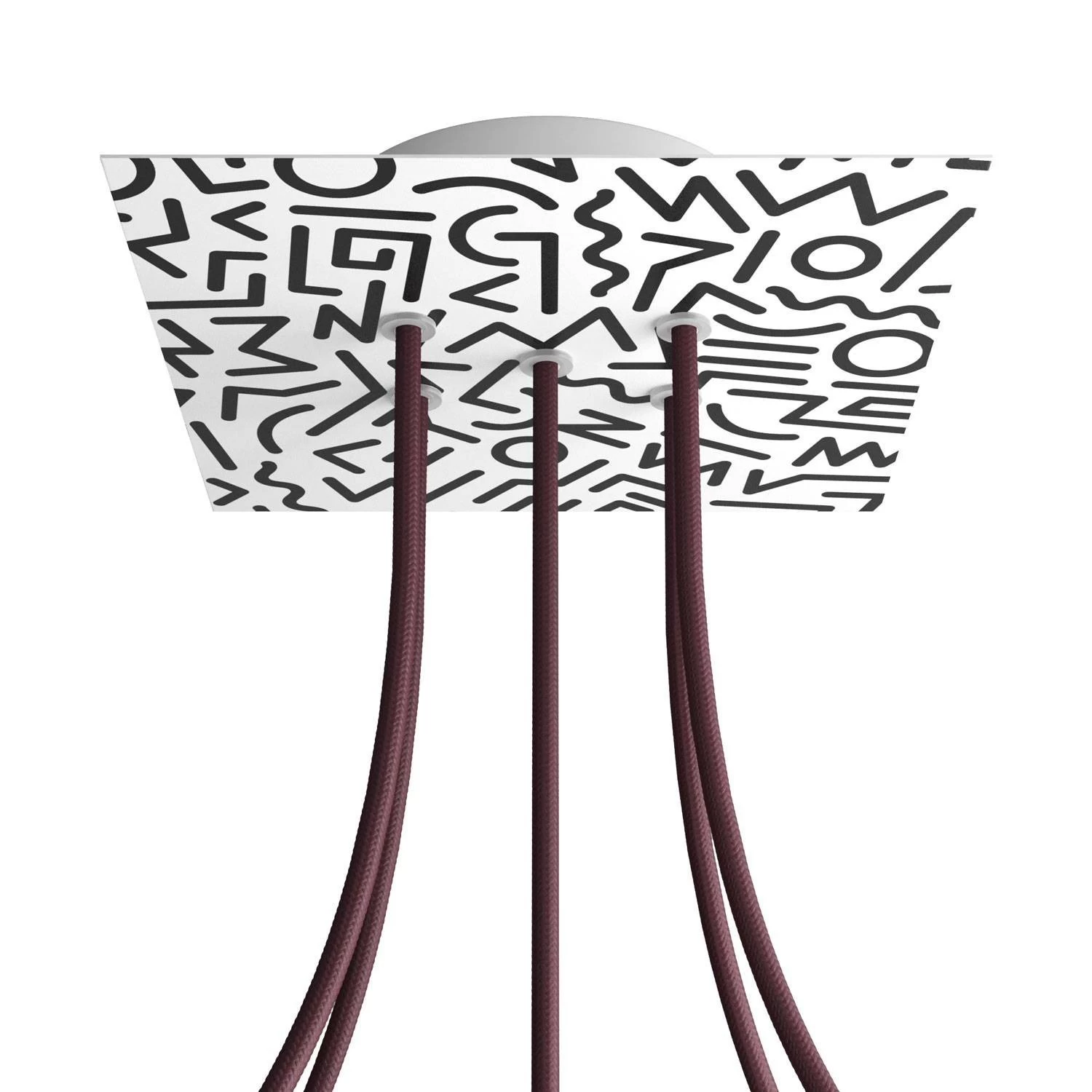 5 Holes - LARGE Square Ceiling Canopy Kit - Rose One System - PROMO - Street Art