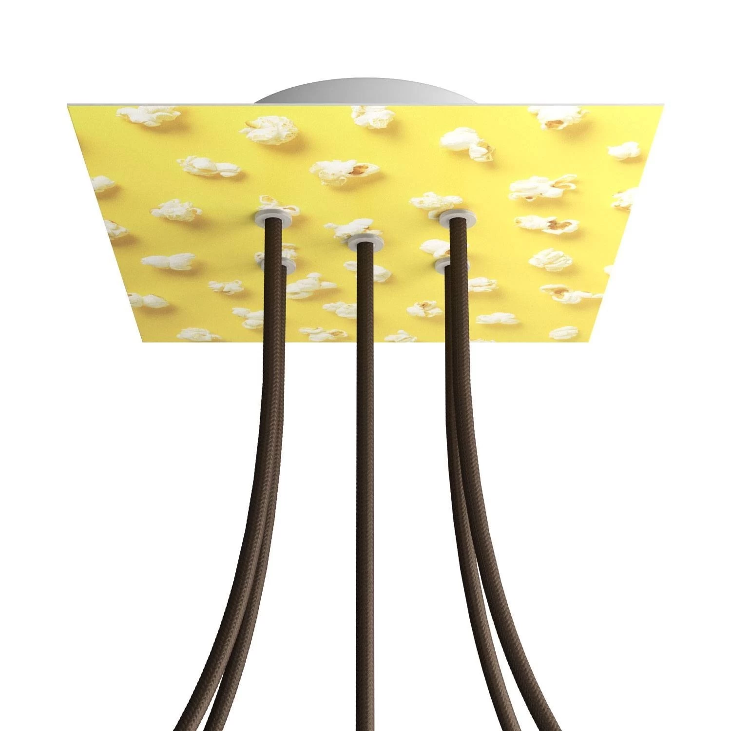 5 Holes - LARGE Square Ceiling Canopy Kit - Rose One System - PROMO - Pop-Corn