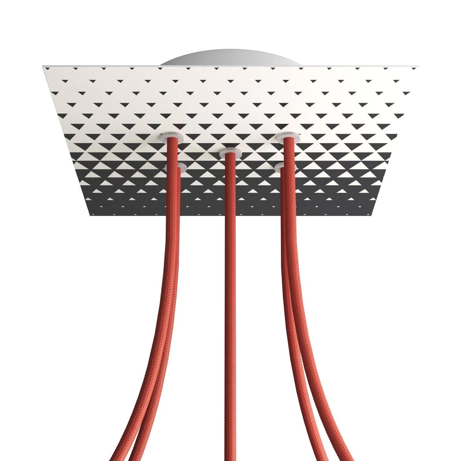 5 Holes - LARGE Square Ceiling Canopy Kit - Rose One System - PROMO - Triangle