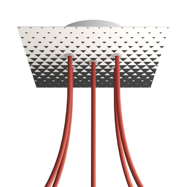 5 Holes - LARGE Square Ceiling Canopy Kit - Rose One System - PROMO