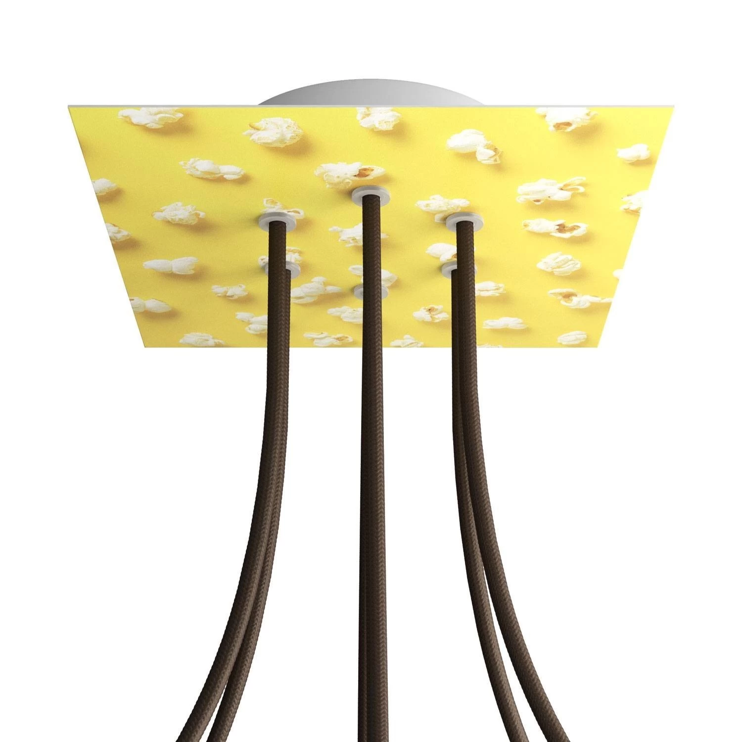 6 Holes - LARGE Square Ceiling Canopy Kit - Rose One System - PROMO - Pop-Corn