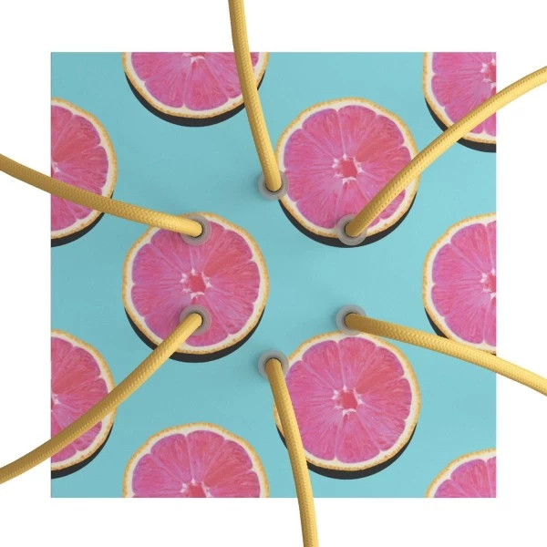 6 Holes - LARGE Square Ceiling Canopy Kit - Rose One System - PROMO