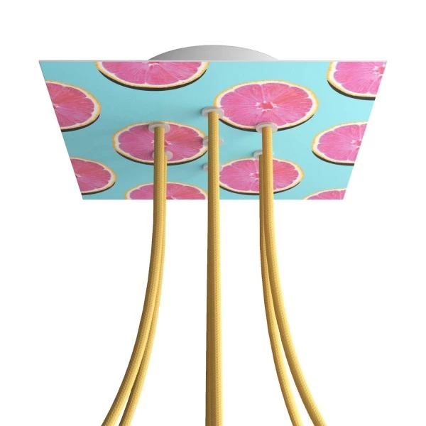 7 Holes - LARGE Square Ceiling Canopy Kit - Rose One System - PROMO