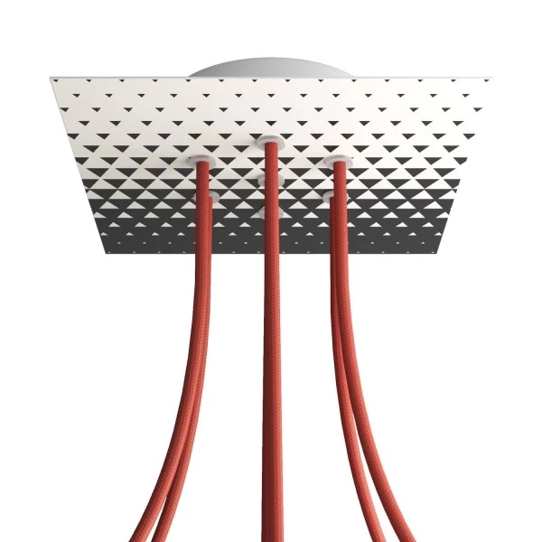 7 Holes - LARGE Square Ceiling Canopy Kit - Rose One System - PROMO