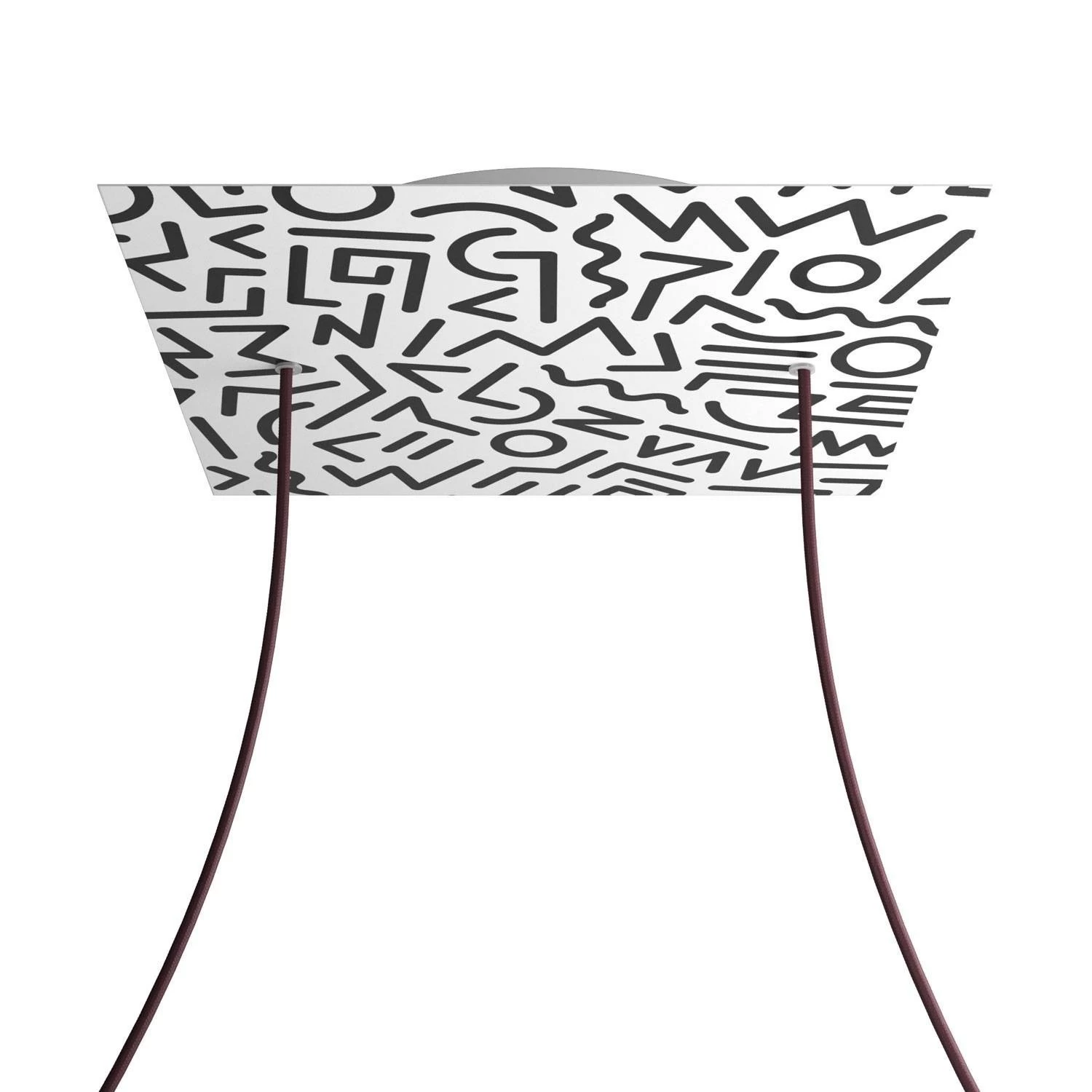 2 Holes - EXTRA LARGE Square Ceiling Canopy Kit - Rose One System - PROMO - Street Art