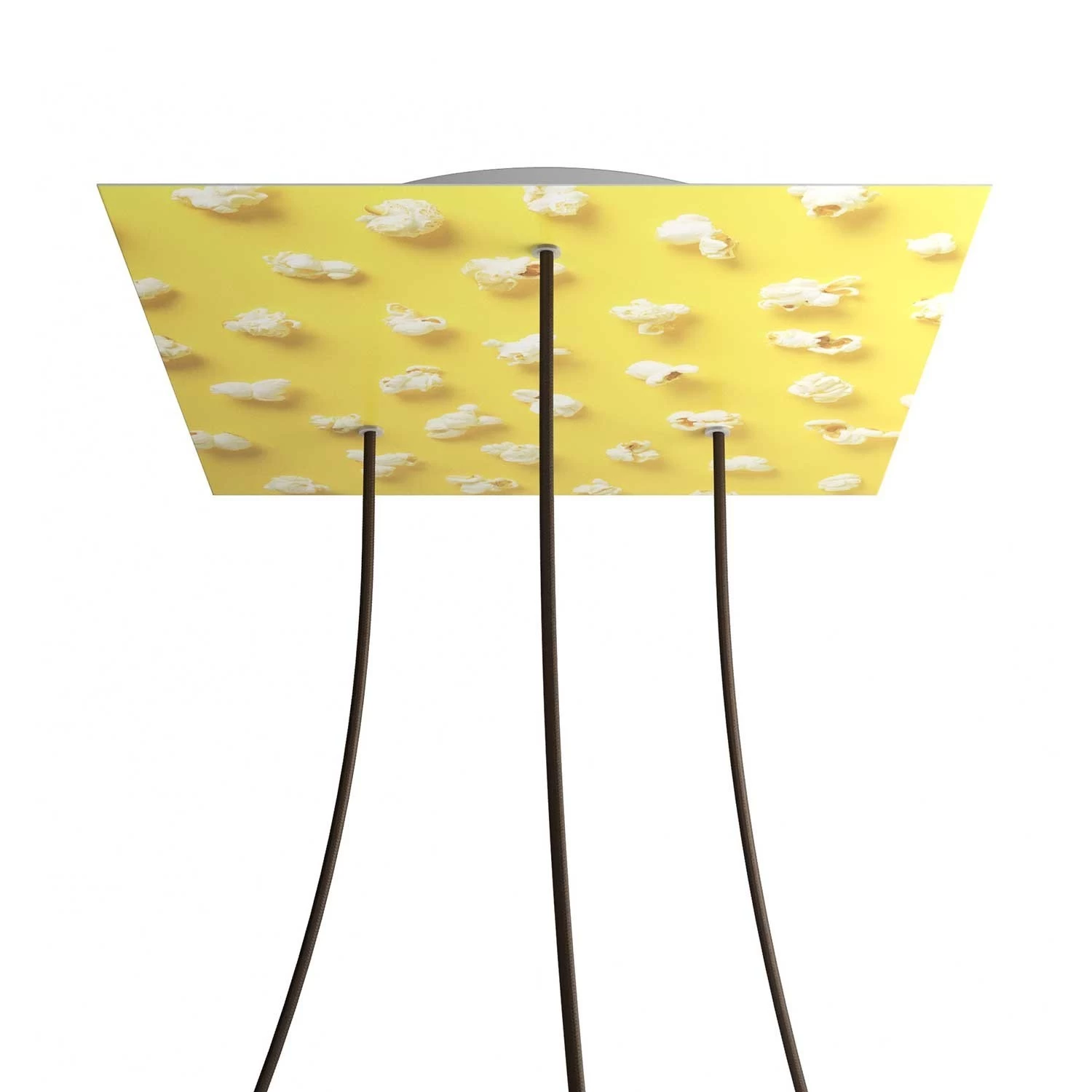 3 Holes - EXTRA LARGE Square Ceiling Canopy Kit - Rose One System - PROMO - Pop-Corn