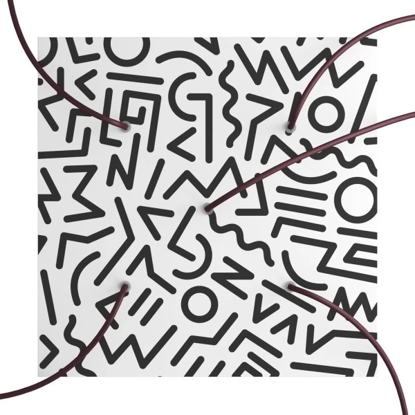 5 Holes - EXTRA LARGE Square Ceiling Canopy Kit - Rose One System - PROMO