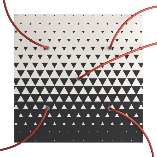 5 Holes - EXTRA LARGE Square Ceiling Canopy Kit - Rose One System - PROMO