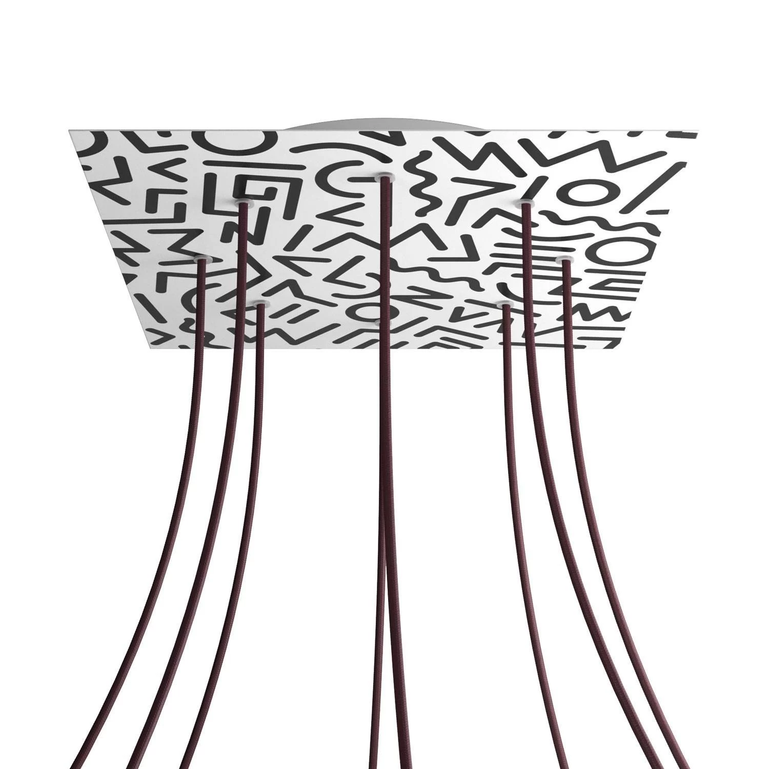 8 Holes - EXTRA LARGE Square Ceiling Canopy Kit - Rose One System - PROMO - Street Art